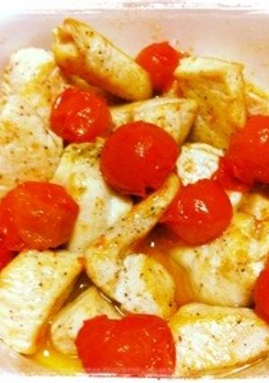 ✳︎超簡単✳︎鶏肉とトマトのオリーブ焼き-レシピのメイン写真