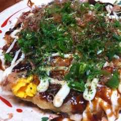 รูปของ 美味しいお好み焼き！ねぎ焼きはネギ一杯