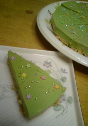 抹茶レアチーズケーキ-レシピのメイン写真