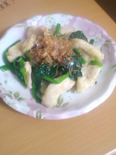 鶏肉とほうれん草のボリュームお浸し-レシピのメイン写真