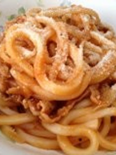 豚こまともやしで!ナポリタン風焼うどん-レシピのメイン写真