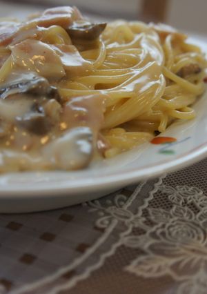 簡単☆きのことベーコンのクリームパスタ-レシピのメイン写真