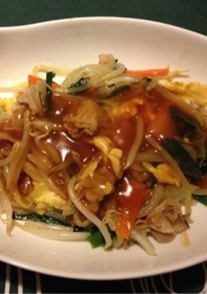 卵と野菜炒めの甘酢あんかけ-レシピのメイン写真