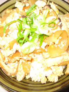 ちくわと玉ねぎのパティシェ風(丼)。-レシピのメイン写真