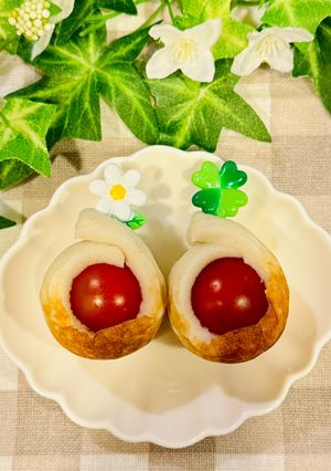 簡単！お弁当☆ちくわくるくるミニトマト-レシピのメイン写真