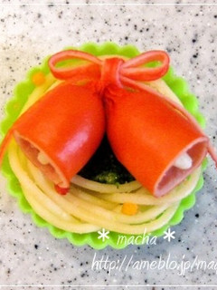 *キャラ弁*クリスマスベルの作り方-レシピのメイン写真