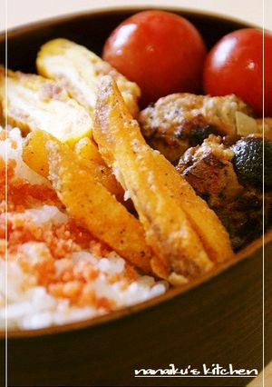 お弁当に♡キノコ入りポンマヨハンバーグ-レシピのメイン写真