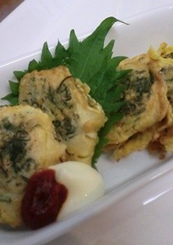 おかひじきのちょぼ焼き-レシピのメイン写真
