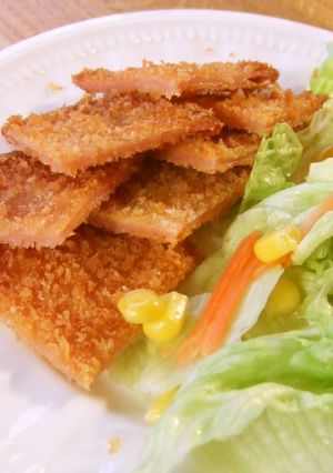 みんな大好き。庶民の味ハムカツ-レシピのメイン写真