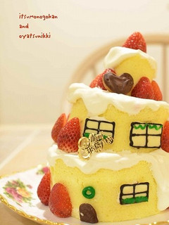 お城みたいなショートケーキ❤-レシピのメイン写真