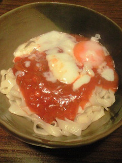 ミートソースうどん-レシピのメイン写真