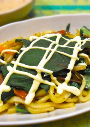 シャキシャキサラダの焼きうどん-レシピのメイン写真