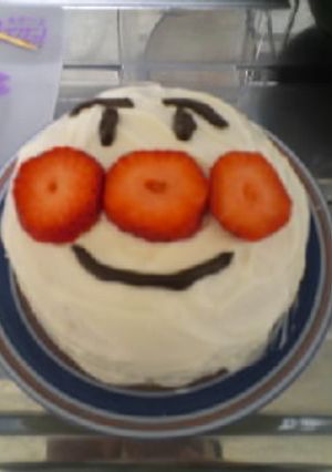 食パンで。アンパンマンのドームケーキ-レシピのメイン写真