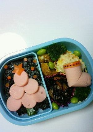 魚肉ソーセージでクリスマスツリー-レシピのメイン写真
