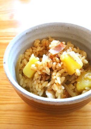 じゃがいも＆ベーコンのバター醤油ごはん-レシピのメイン写真