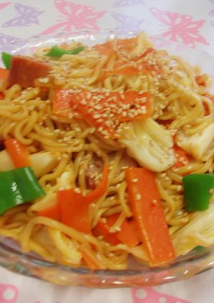 かんたん＆具だくさん！焼きラーメン♪-レシピのメイン写真