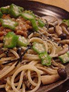 ダイエットメニュー☆きのこと納豆の満腹パスタ-レシピのメイン写真