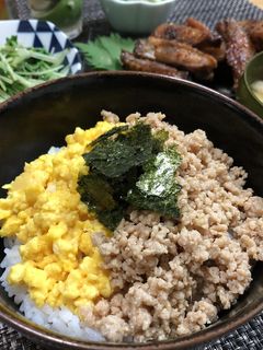 ダマにならない鶏そぼろ☆-レシピのメイン写真