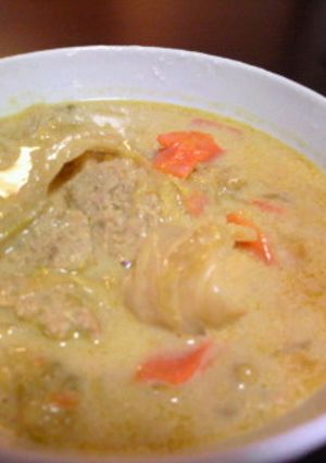 残ったロールキャベツでカレーミルクスープ-レシピのメイン写真