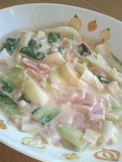 チンゲン菜のクリーム煮☆-レシピのメイン写真