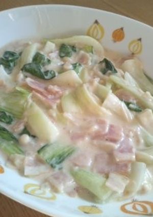 チンゲン菜のクリーム煮☆-レシピのメイン写真