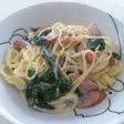 冷蔵庫にある物で♪手軽にクリームパスタ☆