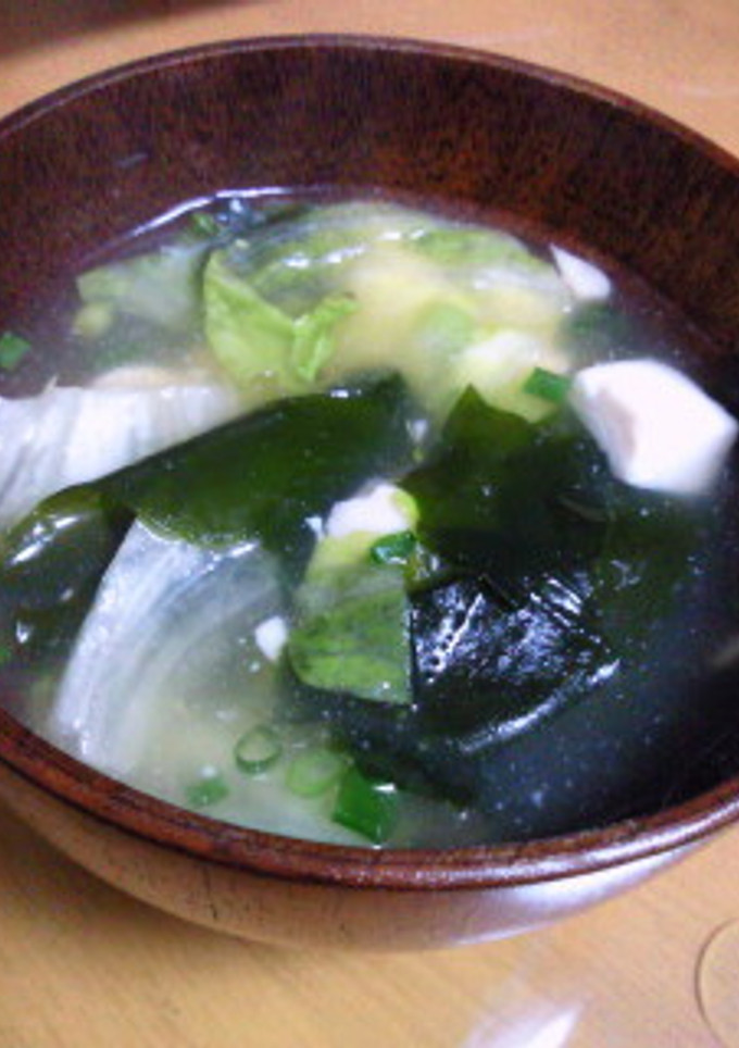 とろっとあったか☆レタスと豆腐のスープ-レシピのメイン写真