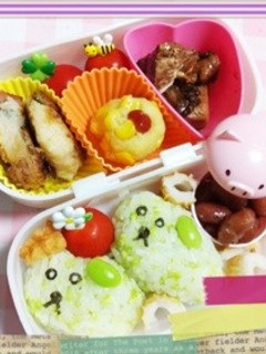 簡単キャラ弁☆豆しば。-レシピのメイン写真