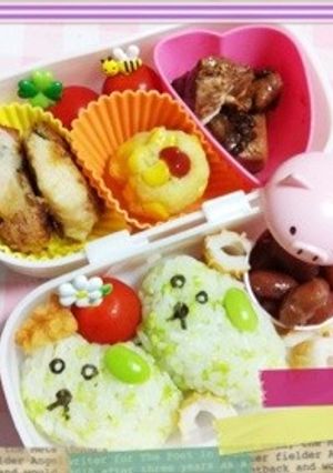 簡単キャラ弁☆豆しば。-レシピのメイン写真