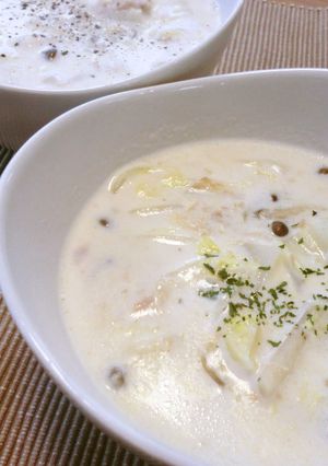 白菜とシーチキンのクリーム煮-レシピのメイン写真
