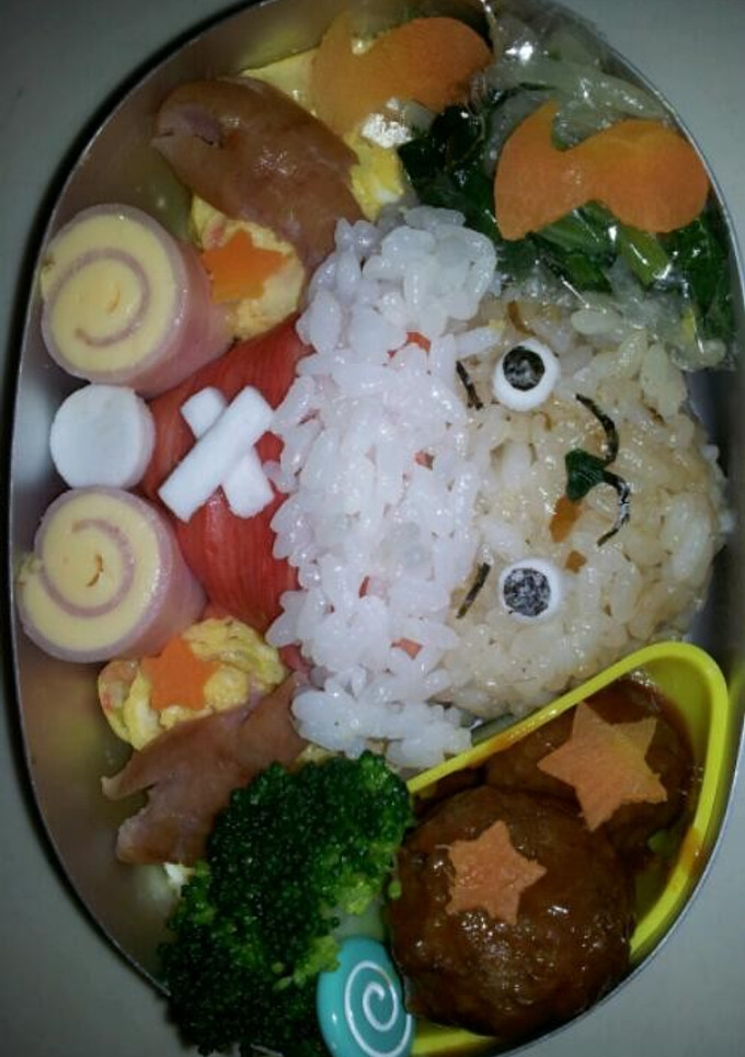 幼稚園ｷｬﾗお弁当[ﾁｮｯﾊﾟｰｻﾝﾀ]-レシピのメイン写真