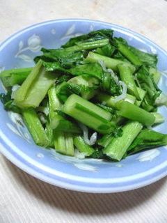 野沢菜とじゃこで炒め物-レシピのメイン写真
