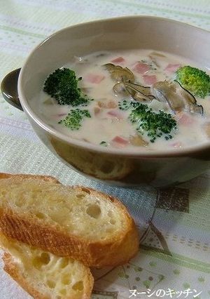 旬の牡蠣を味わうオイスターチャウダー-レシピのメイン写真