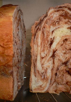 HBにおまかせ！簡単マーブルチョコパン-レシピのメイン写真