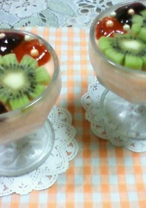 ★野菜ジュースのヨーグルトゼリー☆-レシピのメイン写真