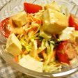 レストランのアレンジ♪豆腐と野菜のサラダ