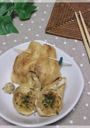 お酒のあてに☆焼きそばの袋とじ-レシピのメイン写真