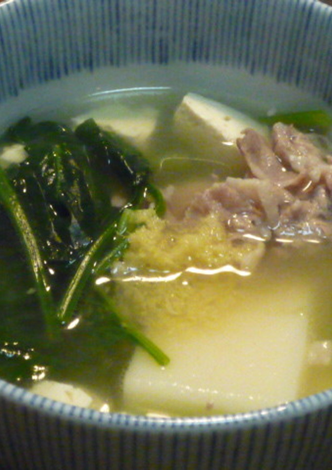 寒い朝に　白だし使いの　常夜鍋風　お雑煮-レシピのメイン写真