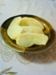 りんごのレンジで簡単煮-レシピのメイン写真