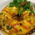 クリスマスリース天津飯 今年は中華で^^