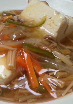 なめ茸で豆腐あんかけ-レシピのメイン写真