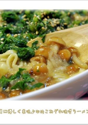 胃に優しく美味♪なめこみぞれ味噌ラーメン-レシピのメイン写真