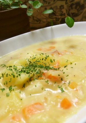 じゃがいもほっこり野菜のミルクスープ煮-レシピのメイン写真
