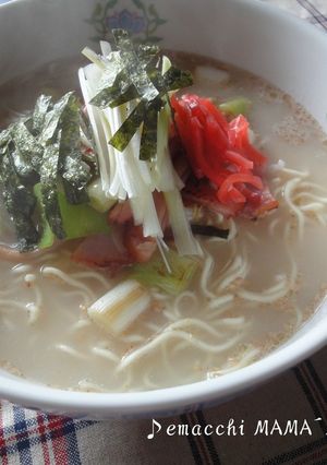 冬の葱は甘くて美味しい～豚骨ラーメン～-レシピのメイン写真