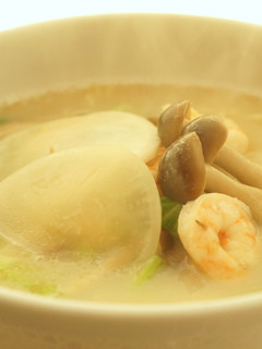 蕪と海老の生姜風味とんこつ味麺-レシピのメイン写真