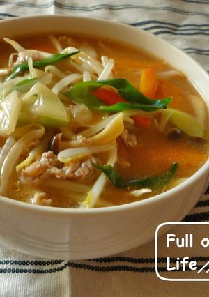 野菜たっぷりチーズあんかけの味噌ラーメン-レシピのメイン写真