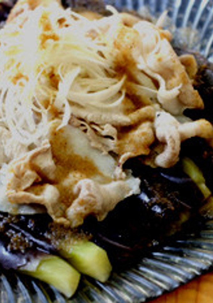 蒸しなすと豚肉の冷しゃぶ風-レシピのメイン写真