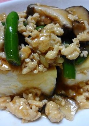 豆腐そぼろ野菜あんかけステーキ-レシピのメイン写真