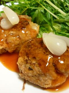 らっきょうハンバーグ☆-レシピのメイン写真
