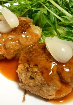 らっきょうハンバーグ☆-レシピのメイン写真